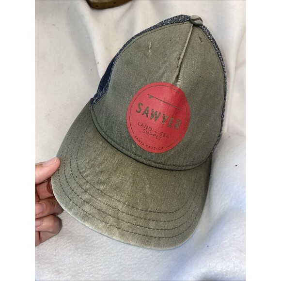 Sawyer Surf Trucker Hat Land & Sea Supply Distressed Snapback Adult Skate Cali - Picture 10 of 10
